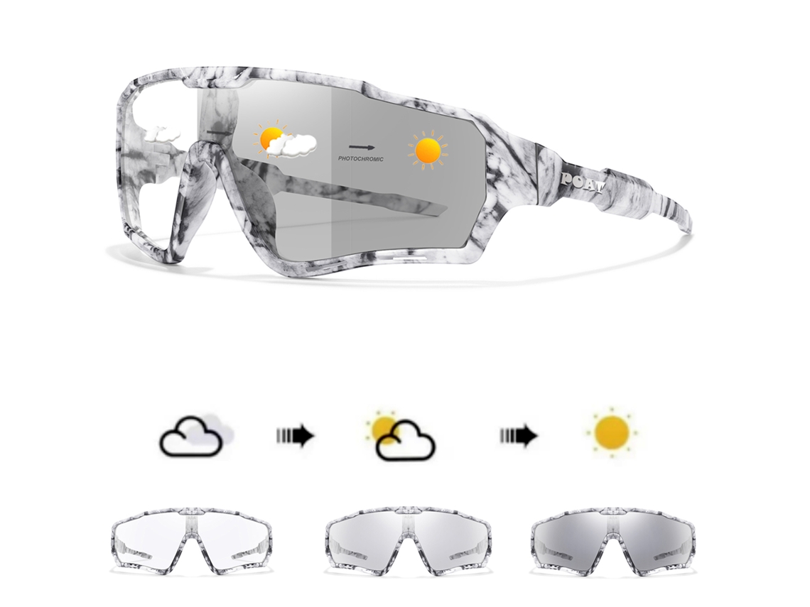 Gafas de sol fotocromáticas con protección UV400 y material de polímero TR 90 MDUG (estilo 9)