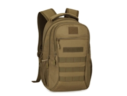 Mochila pequeña de viaje de 15 litros, mochila informal para estudiantes, mochila táctica para senderismo y ciclismo, marrón.
