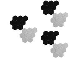 6 Juegos - Juego De Tazas Hexagonales De Fieltro Con Aislantes Para La Decoración De Tazas De Té