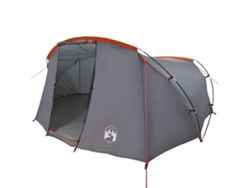 Tienda Túnel Para 4 Personas Gris Y Naranja 318 X 275 X 140 Cm