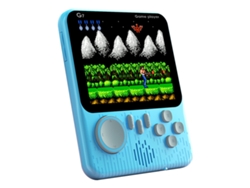 Consola Klack G7 con 666 juegos clásicos Retro: Pantalla grande de 3,5 pulgadas y conectividad a TV Azul