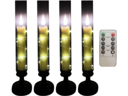 Bougies Led Vacillantes Sans Flamme | Lumières Dansantes Eléctricas Avec Télécommande Lumière Da Gokoco