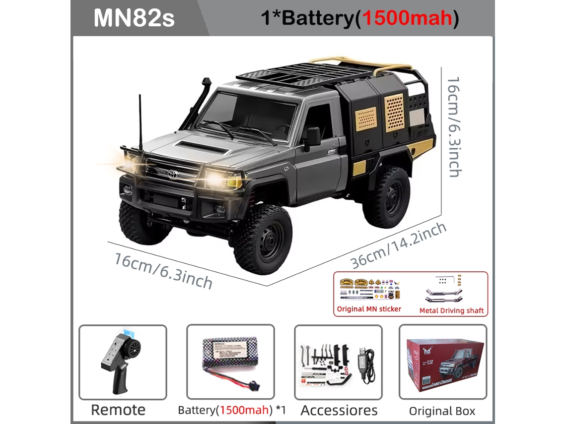 Coche RC 1/12 LC79, versión completa, MN82PRO, 4x4, todoterreno de escalada, control remoto, para niños. Aeuzwr