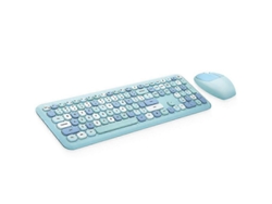 Conjunto combinado de teclado y ratón Bluetooth con diseño de color retro, teclados inalámbricos portátiles y teclados numéricos Ly Ebike
