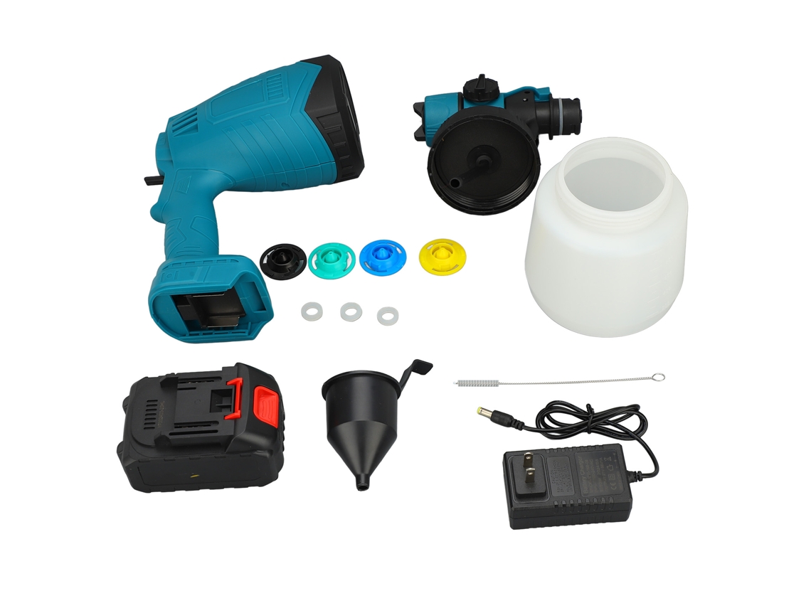 Pistola Pulverizadora Eléctrica Inalámbrica Portátil De 1000 Ml Y 200 W (100-240 V) Con Batería De Litio Para Pintura.
