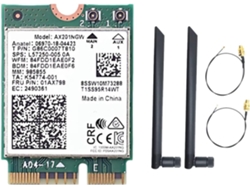 Tarjeta Wifi Ax201ngw Con Doble Antena 2.4 Ghz+5 Ghz 6 3000mbps M.2 Cnvio2