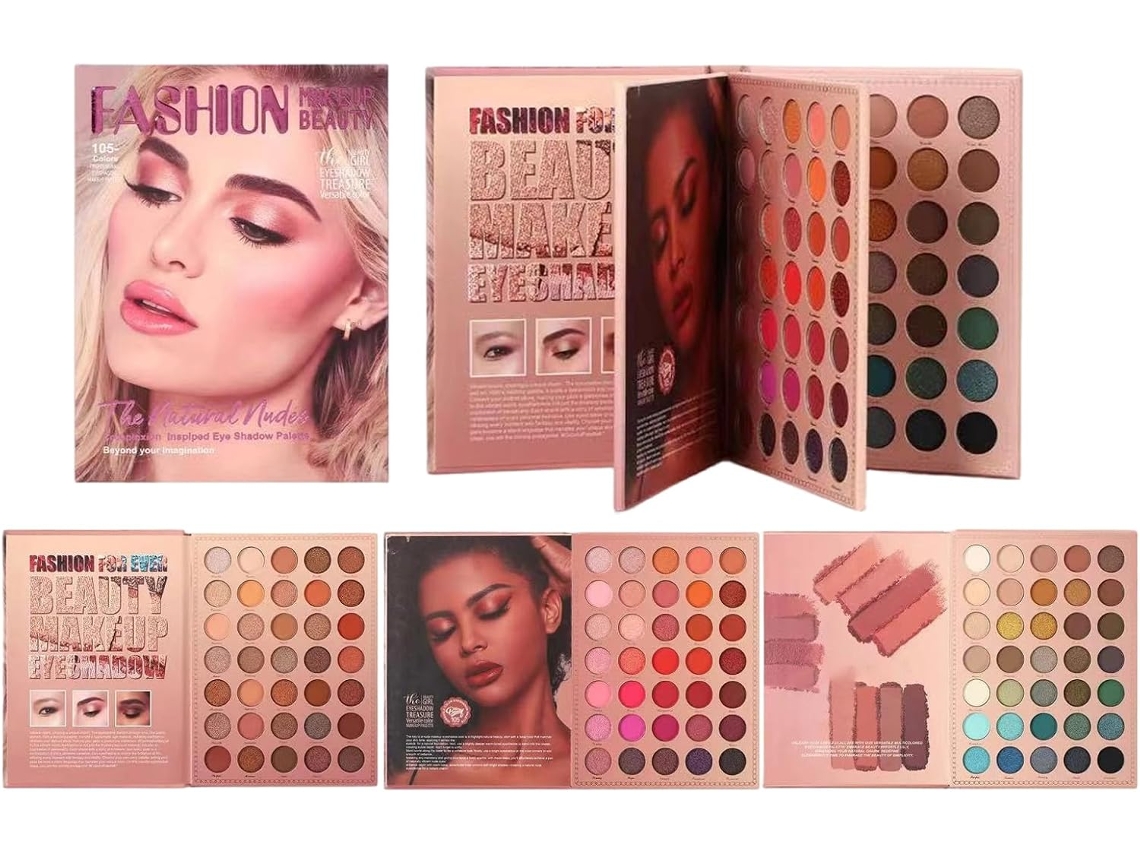 Paleta De Maquiagem - 105 Cores De Sombras À Prova D'água E De Longa Duração