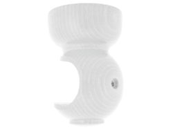 Soporte Madera Liso Techo 20x 68 mm Blanco RIEL CHYC