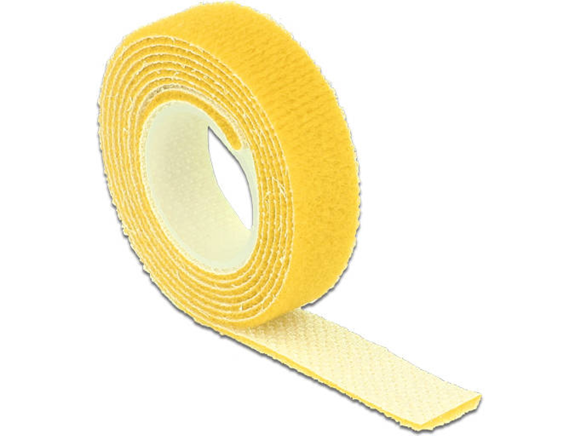 Cinta de Velcro DELOCK Amarillo (13 mm x 1 m)