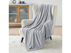 Manta Suave Blanco Plateado 150x200Cm-BOD HOME
