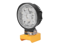 Lámpara De Trabajo Led Portátil De 27 W, Batería De Litio De 18 V Con Base, Luz De Emergencia Para Exteriores, 6000 K.