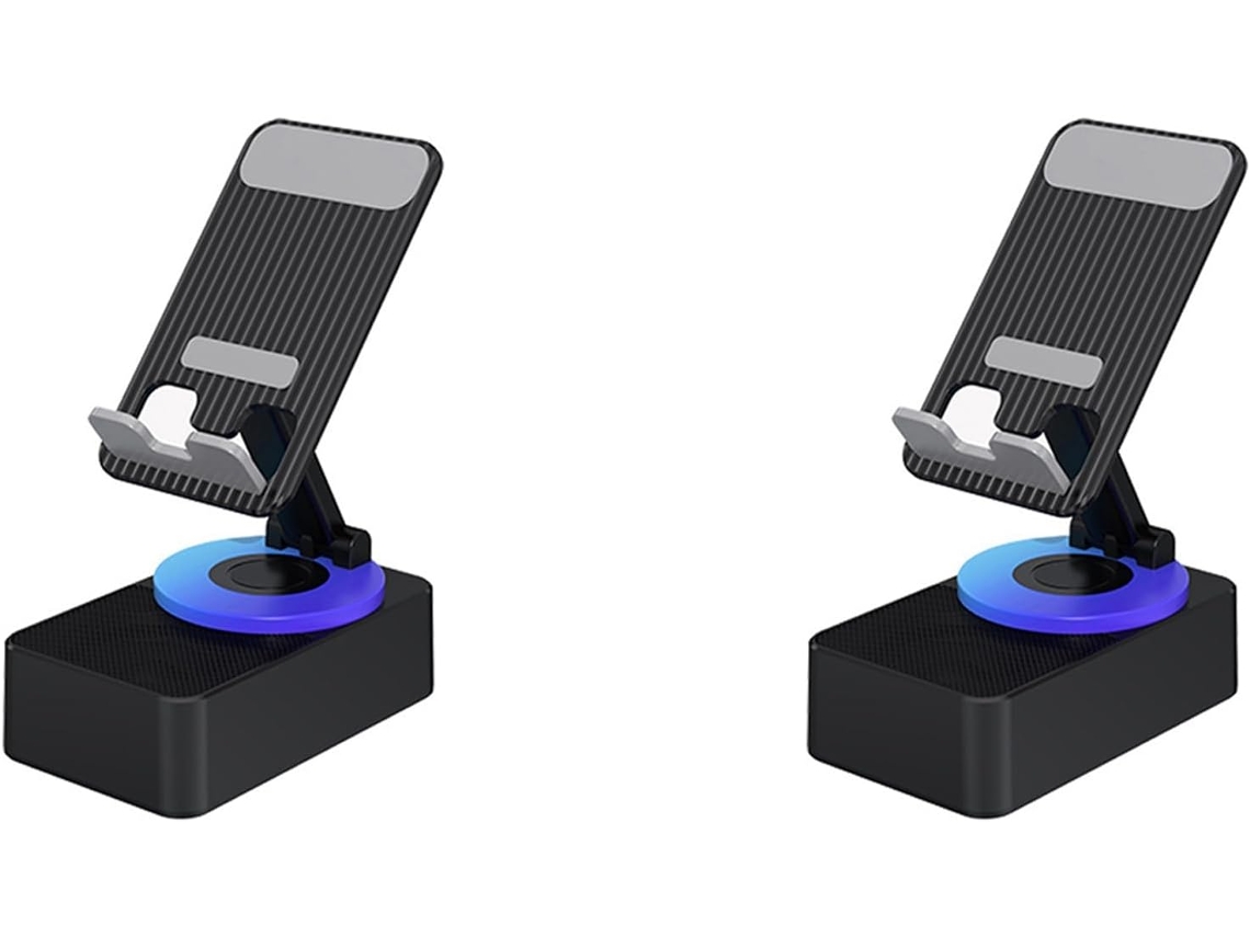 2 Soportes Para Teléfono Móvil 3 En 1 Con Altavoz Integrado