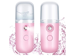 2 Vaporizadores Faciales Portátiles Mister Facial Nano De 30 Ml Con Conexión Usb.