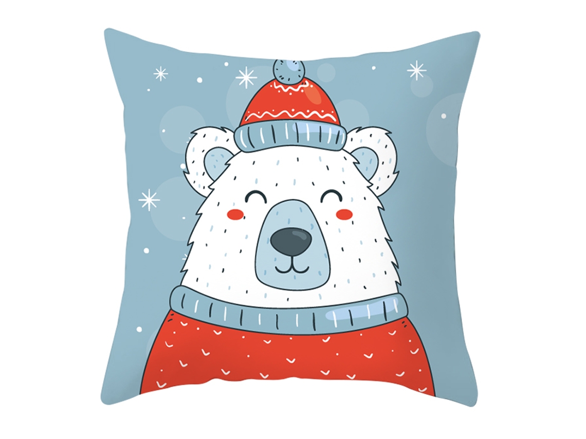 Serie de Funda Decorativa de Almohada Dibujos Animados de Navidad