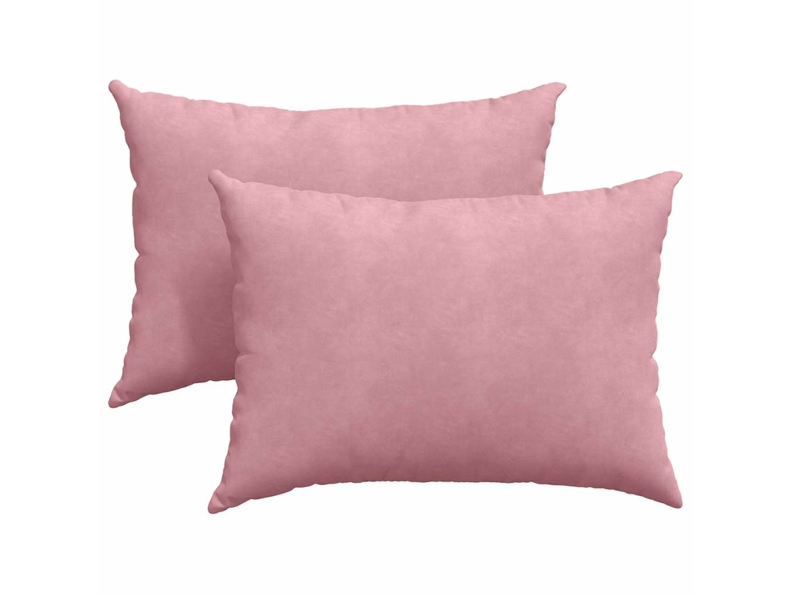 Juego de cojines para sofá HARLANV1 (2 piezas) en tela o rosa (70x50cm)