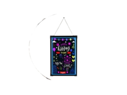Tablero de mensajes LED, 7 colores de luz, 18 efectos dinámicos, 24 x 32 pulgadas, control remoto, estructura OEM duradera