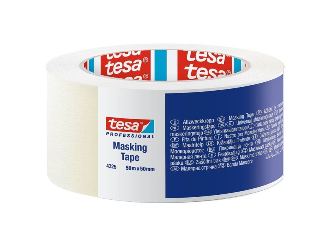 Cinta de papel tesa 25mm 50mt