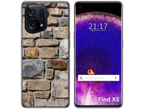 Carcasa para Oppo Find X5 5G TUMUNDOSMARTPHONE Dibujos Ladrillo 03 Multicolor