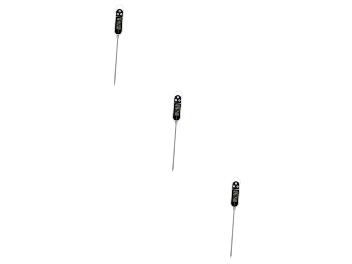 Juego de 3 utensilios de cocina: termómetro para horno con sonda de temperatura de tubo de ensayo, termómetro para horno Vayotoy