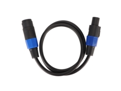Cable De Altavoz Profesional De 1 M De Pvc Con Conector Macho-hembra De Giro Rápido Para Amplificador, Monitor, Dj Y Escenario.