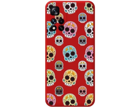Carcasa para Xiaomi Redmi Note 11 Pro+ Plus 5G TUMUNDOSMARTPHONE Silicona Líquida Dibujos Rojo