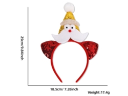 Diadema navideña con cuernos, accesorio navideño brillante, ideal para fiestas, cosplay y uso diario Aeuzwr (Estilo 34)