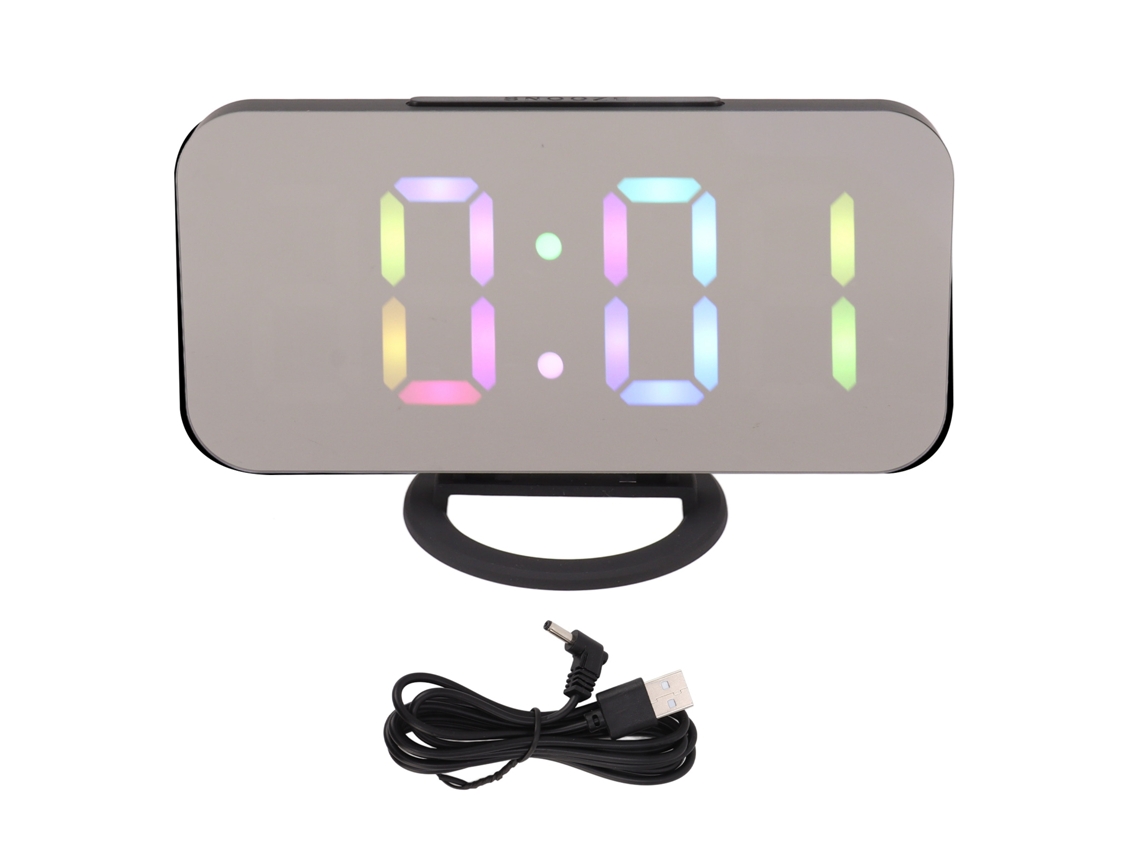 Reloj de pared digital con memoria y alarma LED 100-240v