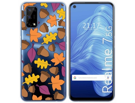 Carcasa Realme 7 5G TUMUNDOSMARTPHONE Dibujos Transparente Multicolor