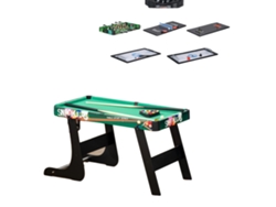 Mesa multijuegos, diseño compacto, opciones de juego versátiles, multicolor.