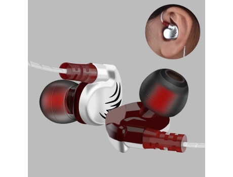 V11 Sport Wired Super Bass 3.5Mm Crack Auriculares Auriculares [Plata]