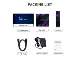 Reproductor Multimedia H96 Max Smart Tv Box Android 9.0 Rk3318 4k Uhd 4gb/64gb 2.4g/5g Wifi Bt4.0
