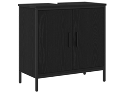 Maison Exclusive - Mueble De Lavabo Para Baño Roble Negro 60 X 30 X 60 Cm