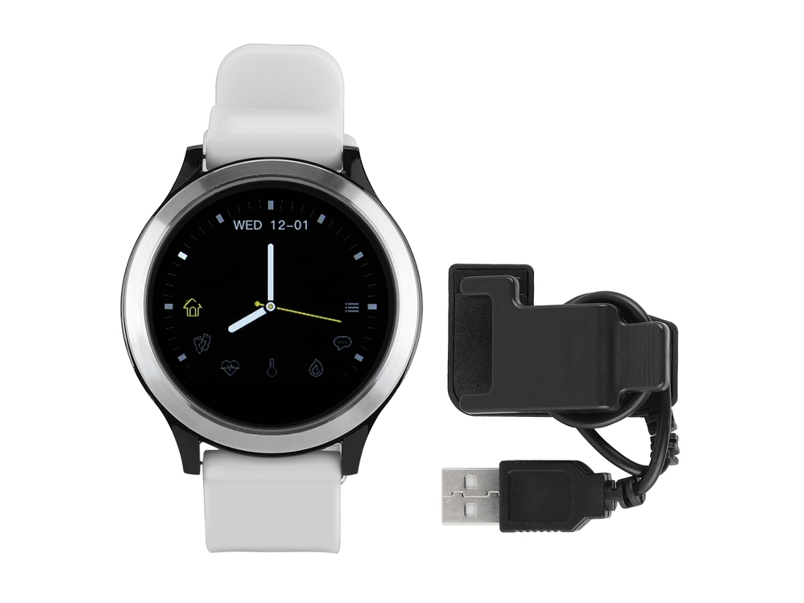 Omni-pulsera Inteligente Resistente Al Agua Rastreador De Actividad Física Blanco