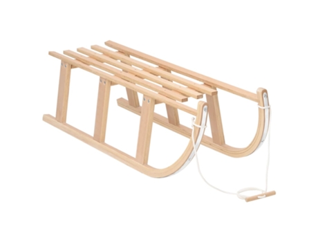 vidaXL Trineo de nieve madera contrachapada 110x40x34 cm