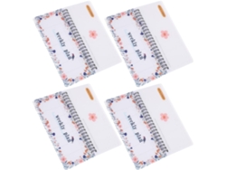 Juego De Planificador Semanal De 4 Piezas, Cuaderno Portátil Con Hojas Desprendibles Y Encuadernación De Espiral Plana Para...