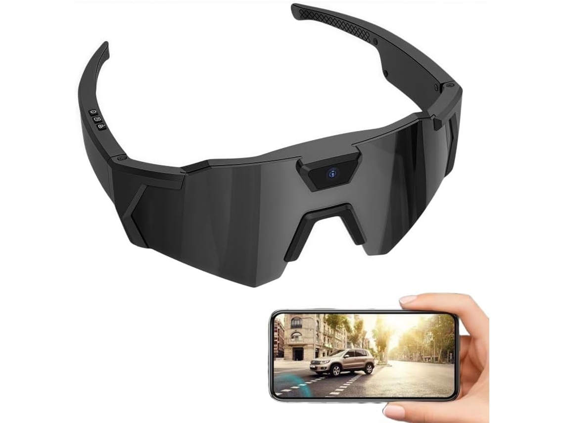 Smartglasses Para Deportes Al Aire Libre Con Grabación De Vídeo Hd, 64 Gb De Almacenamiento, Audio Inalámbrico Y Cámara Integrada (negro)