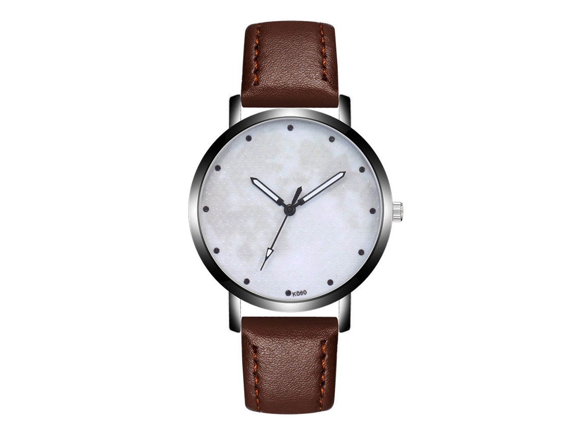 Reloj De Pareja Nary De Cuarzo Analógico De Moda Con Esfera Redonda, Para Mujer, Color Plata Y Oro.