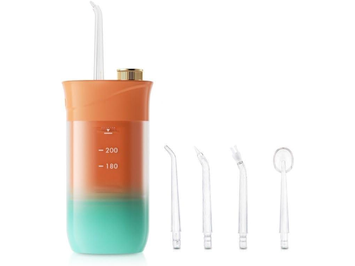 Irrigador Oral Portátil Sem Fio​​3 Modos Limpador de Manchas Nos Dentes Laranja GERTIZ
