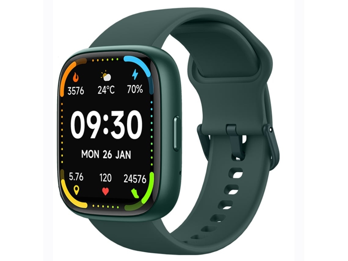 Reloj inteligente con llamadas Bluetooth, seguimiento multideportivo, monitorización de salud y asistente de voz - Green Chennnls