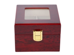 Caja De Madera Para Relojes Con 2 Compartimentos, Organizador De Pulseras, Regalo De Almacenamiento