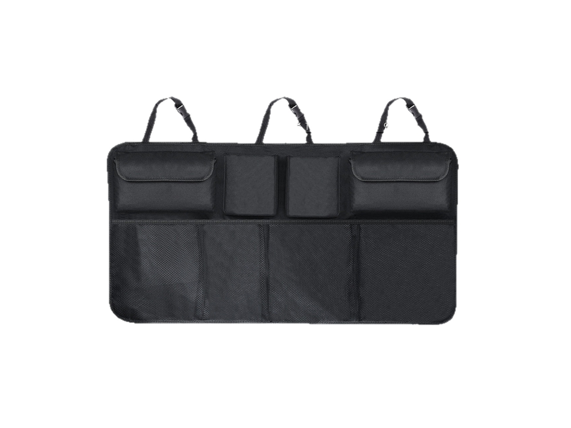 Organizador de bagagem multifuncional para carro com bolsas, preto ZYBLSSBB