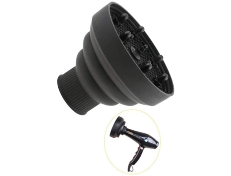 Boquilla para secador de pelo Difusor plegable de silicona para secador de pelo Blackblack BISBISOUS