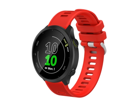 Correa de reloj inteligente para Garmin Approach S40 Correa de sarga de silicona de 20 mm (rojo)