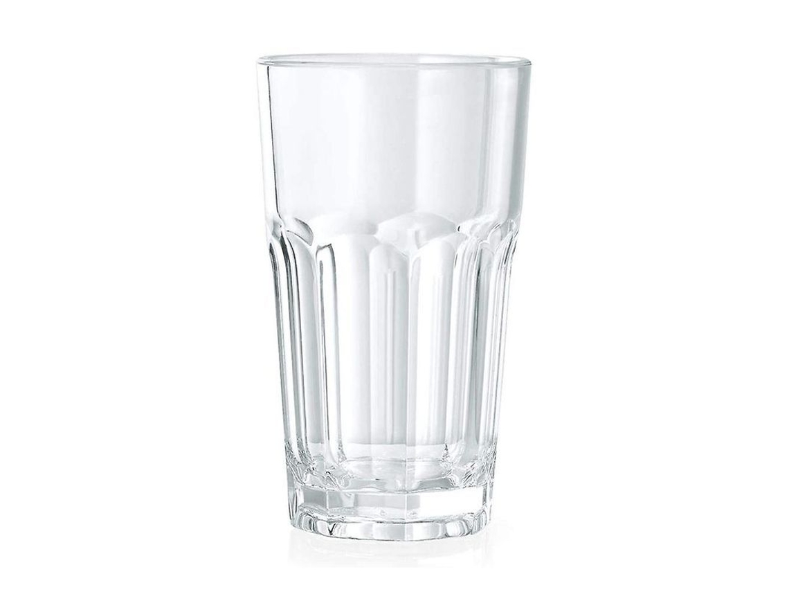 Set De 4 Vasos De Acrílico Transparente Para Hogar Y Cocina, 420 Ml, Resistente Y Lavavajillas