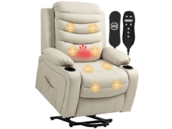 Sillón De Masaje Vibratorio Con Calefacción Usb Y Crema