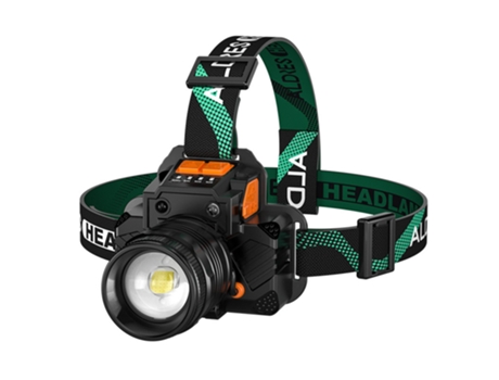 Linterna frontal LED superbrillante recargable, linterna frontal para minería, Camping, senderismo, pesca