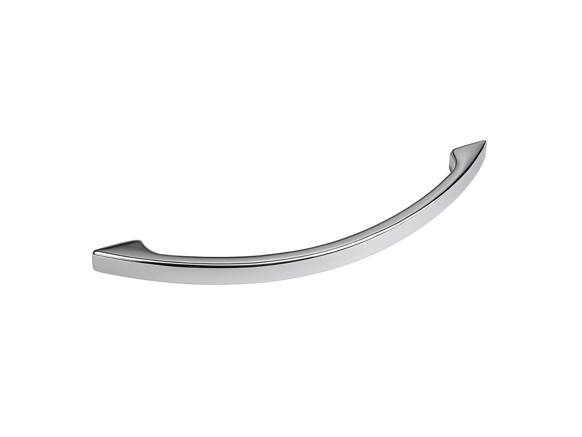 Tirador para muebles de zamac con acabado cromado brillante, 128 mm. HARDWAREXCHANGE