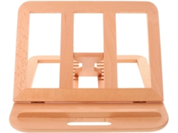 Soporte Ventilado De Madera Para Portátiles De Hasta 16 Pulgadas, Elevador Ajustable (6 Ajustes De Altura).