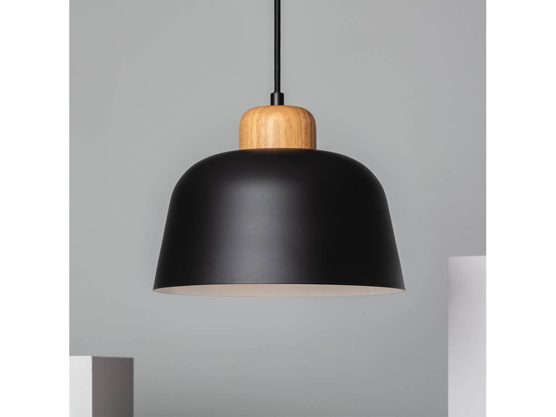 Lámpara de Suspensión LEDKIA Wawak (Negro - E27 - 40 W)