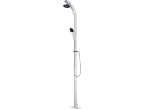 vidaXL Ducha de jardín de aluminio 215 cm